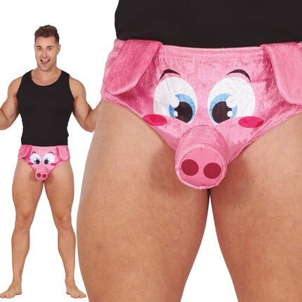 Grappige Onderbroek Varken - Partywinkel - 8434077182963