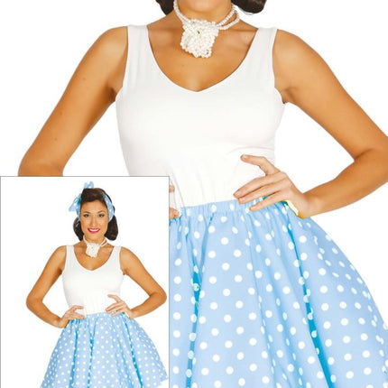 Grease Kostuum Dames Blauw van Fiestas Guirca koop je bij Partywinkel