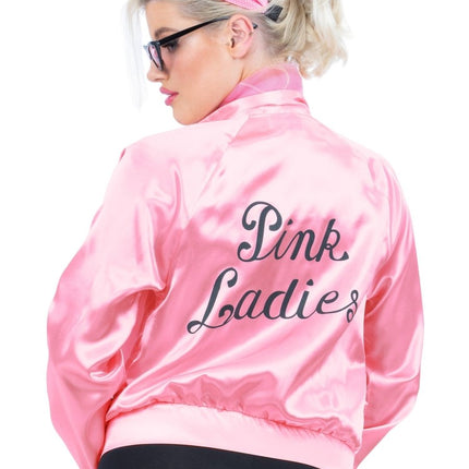 Grease Verkleedset Roze Pink Ladies 4 delig van Smiffys koop je bij Partywinkel