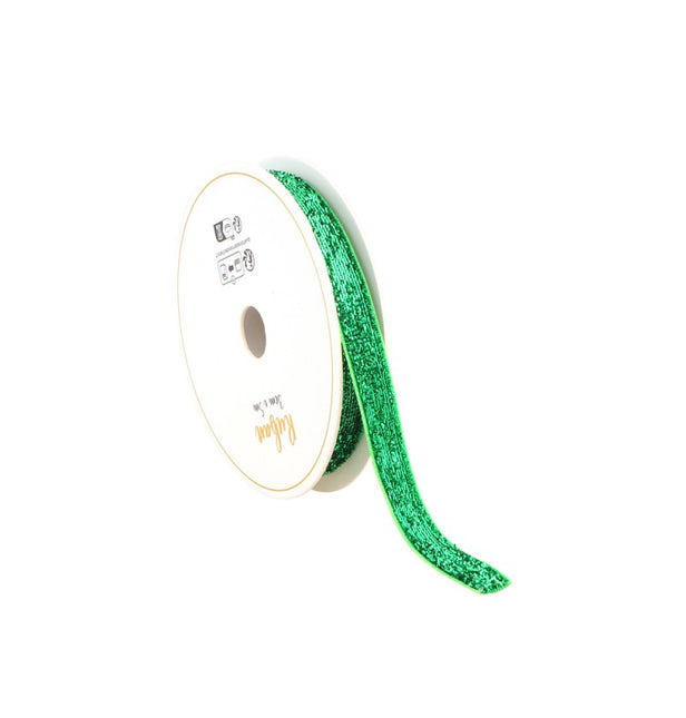GRÜNES GLITZERBAND 10 MM X 3 M