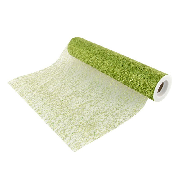 Grüner Tischläufer Glitter 5m