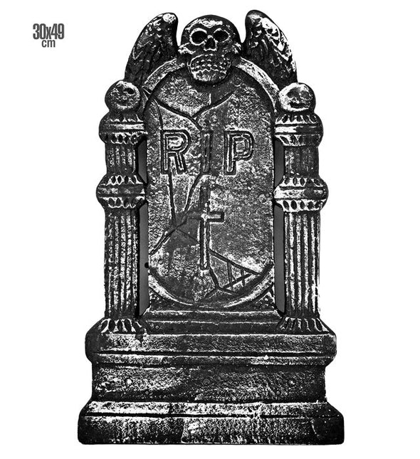 Grijze Grafsteen Rip 49cm van Widmann koop je bij Partywinkel