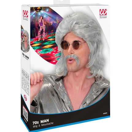 Grijze Pruik 70'S van Widmann koop je bij Partywinkel