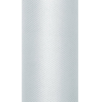 Grijze Tule Rol 30cm 9m van Partydeco koop je bij Partywinkel