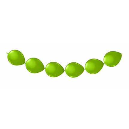 Groene Ballonnenslinger 3m 8st - Partywinkel - 8714572084536