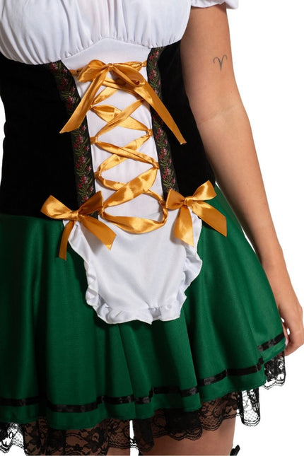 Groene Dirndl Jurk Oktoberfest Sophia van Partychimp koop je bij Partywinkel
