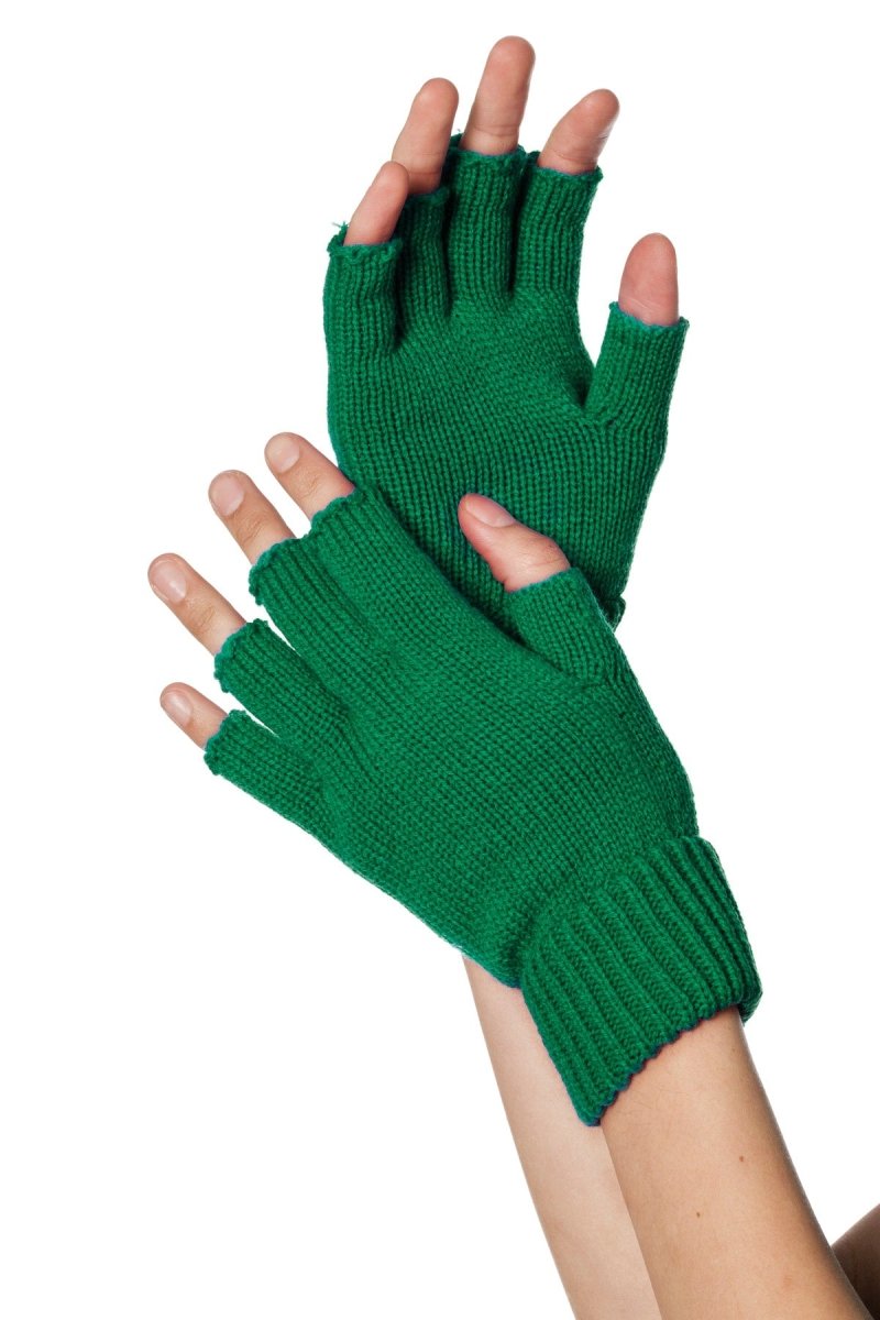 Grüne Handschuhe Fingerlos – Partywinkel