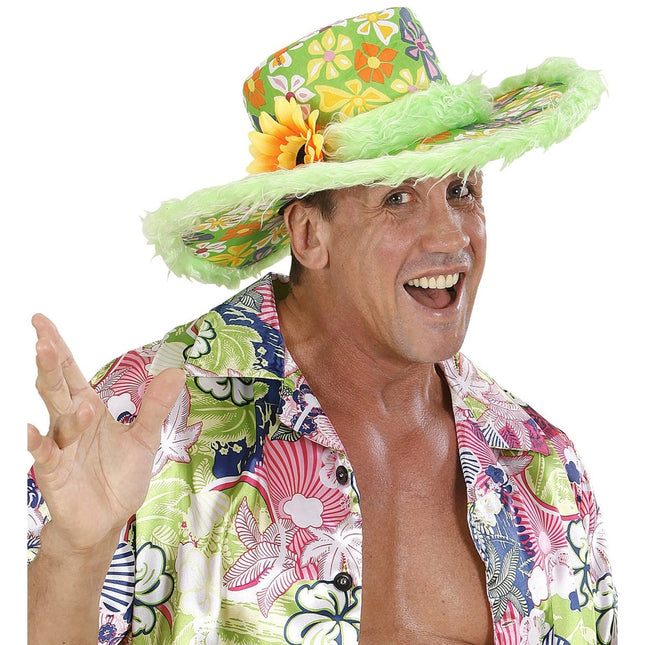 Groene Hoed Groen Zonnebloem van Widmann koop je bij Partywinkel