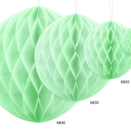 Groene Honeycomb 30cm van Partydeco koop je bij Partywinkel