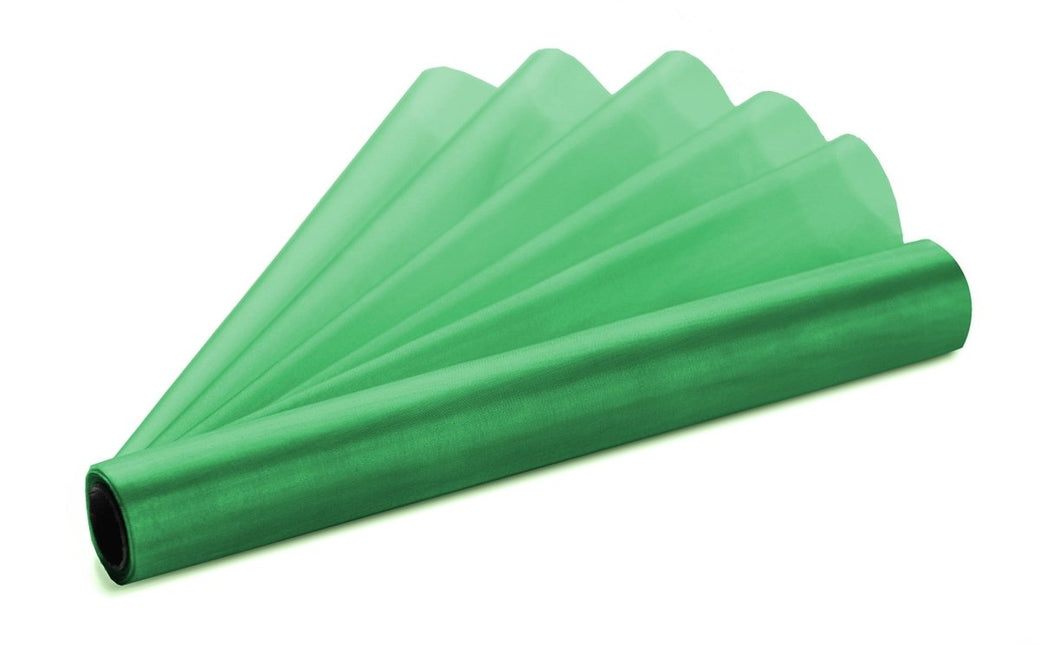 Groene Organza Stof 16cm 9m van Partydeco koop je bij Partywinkel