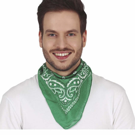 Groene Sjaal Bandana van Fiestas Guirca koop je bij Partywinkel