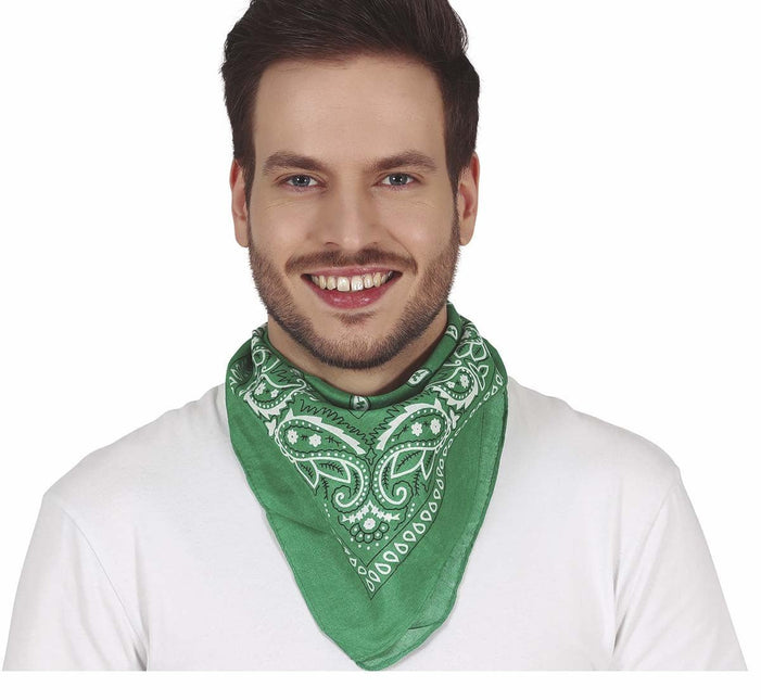 Groene Sjaal Bandana van Fiestas Guirca koop je bij Partywinkel