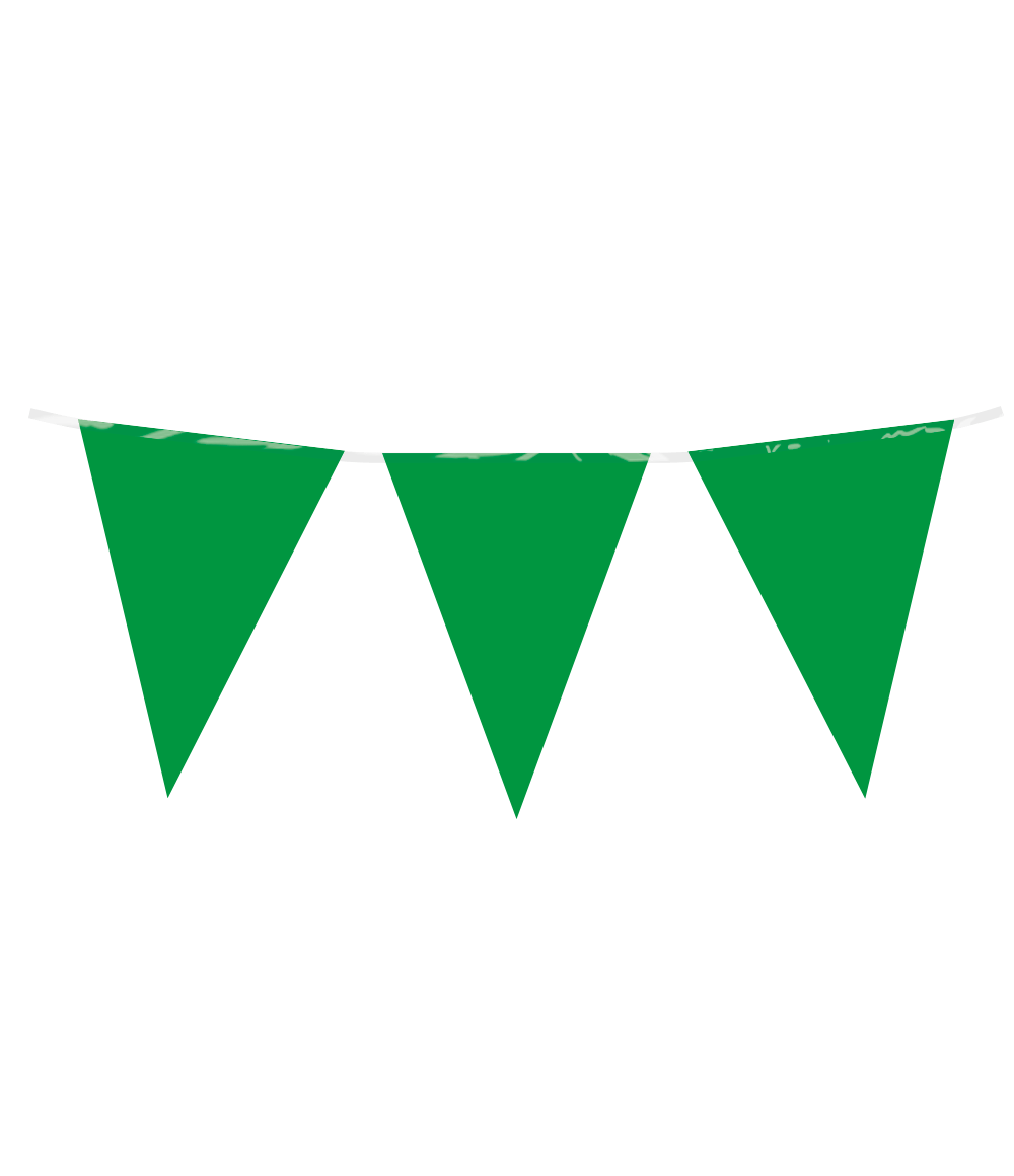Grüne Girlande Plastik 10m – Partywinkel