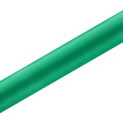 Groene Tafelloper Satijn 9m van Partydeco koop je bij Partywinkel