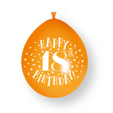 18 Jaar Ballonnen 23cm 10st