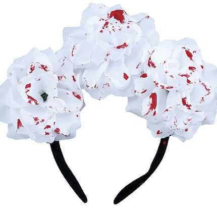 Haarband Bloederige Bloemen van Fiestas Guirca koop je bij Partywinkel