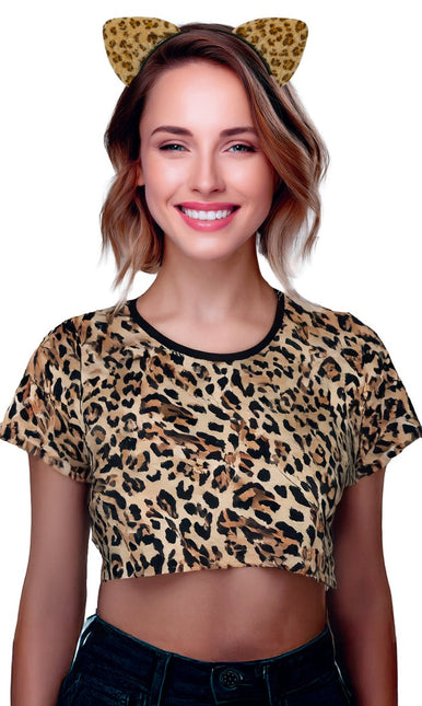 Haarband Luipaard Bruin/geel van Fiestas Guirca koop je bij Partywinkel