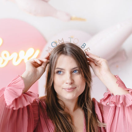Haarband Mom To Be van Partydeco koop je bij Partywinkel