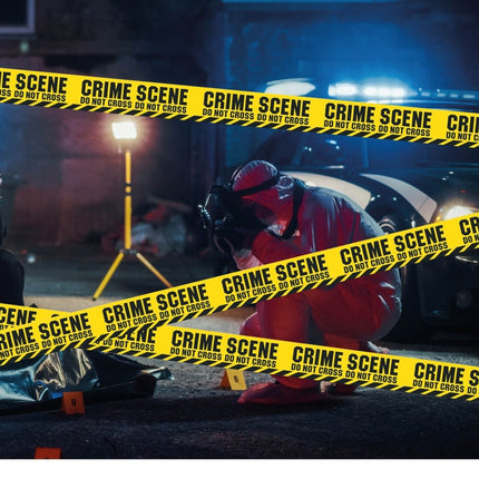 Halloween Afzetlint Crime Scene 6m - Partywinkel - 8434077261149