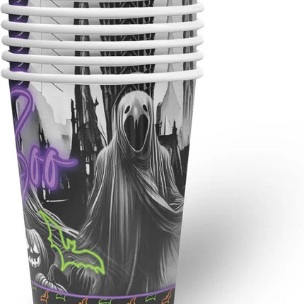 Halloween Bekers Boo 250ml 8st van VDV Benefit koop je bij Partywinkel