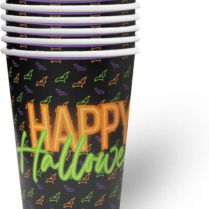 Halloween Bekers Neon 250ml 8st van VDV Benefit koop je bij Partywinkel