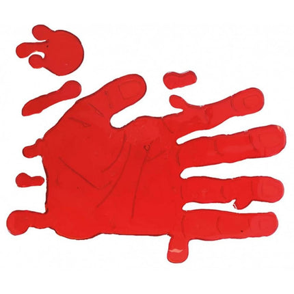 Halloween Bloederige Hand Raamdecoratie 25cm van Fiestas Guirca koop je bij Partywinkel