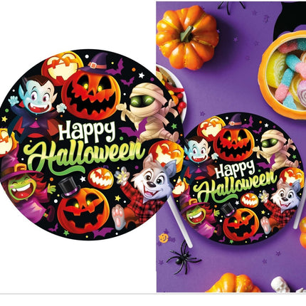 Halloween Borden 23cm 6st - Partywinkel - 8434077269138