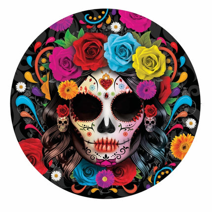 Halloween Borden Doodshoofd 23cm van Fiestas Guirca koop je bij Partywinkel