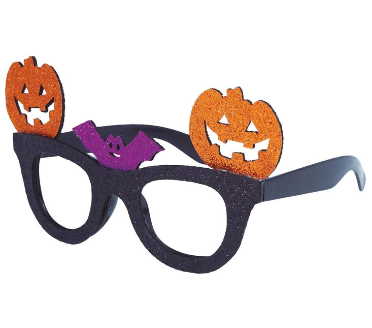 Halloween Bril Pompoen Glitter van Fiestas Guirca koop je bij Partywinkel