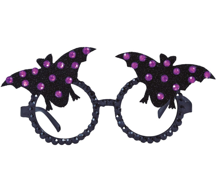 Halloween Bril Vleermuis Glitter van Fiestas Guirca koop je bij Partywinkel
