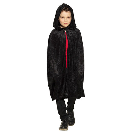 Halloween Cape Kind Zwart 1,15m van Boland koop je bij Partywinkel