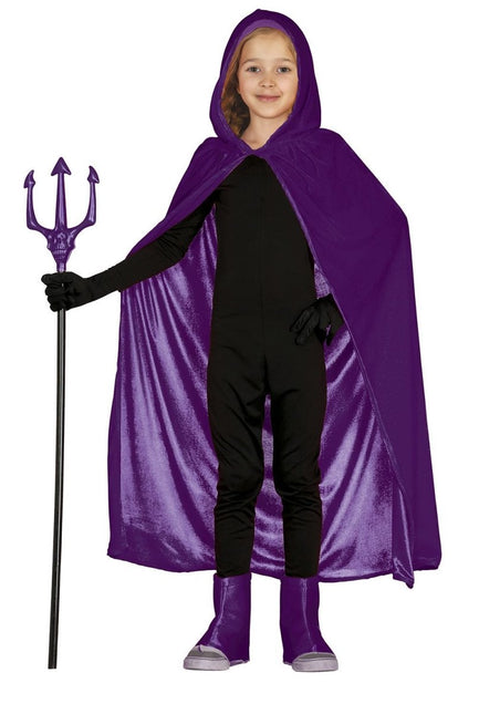 Halloween Cape Paars Kind 1m - Partywinkel - 8434077189870