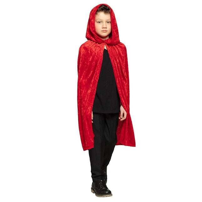 Halloween Cape Rood 1,15m van Boland koop je bij Partywinkel