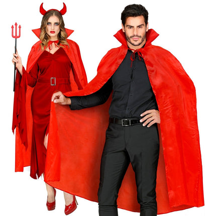 Halloween Cape Rood Duivel 1,3m van Widmann koop je bij Partywinkel