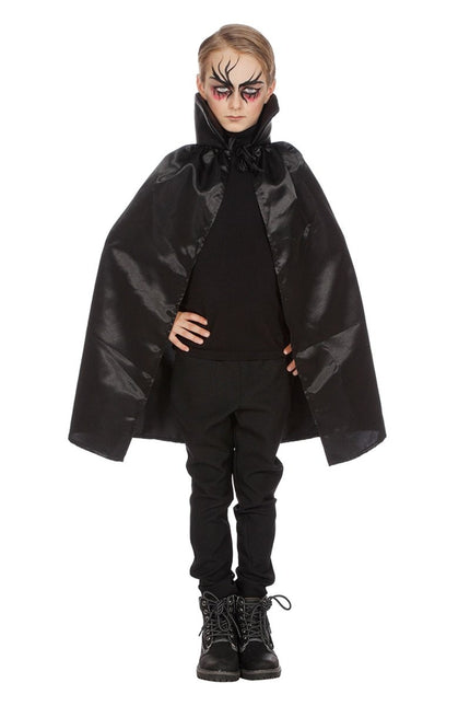 Halloween Cape Zwart Kind Dracula van Wilbers & Wilbers koop je bij Partywinkel