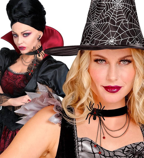 Halloween Choker Spin van Widmann koop je bij Partywinkel