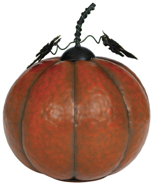 Halloween Decoratie Pompoen Metallic Met Licht 16cm - Partywinkel - 8434077249574