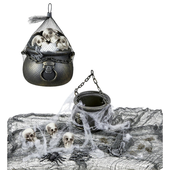 Halloween Decoratie Set Ketel Met Accesoires van Widmann koop je bij Partywinkel