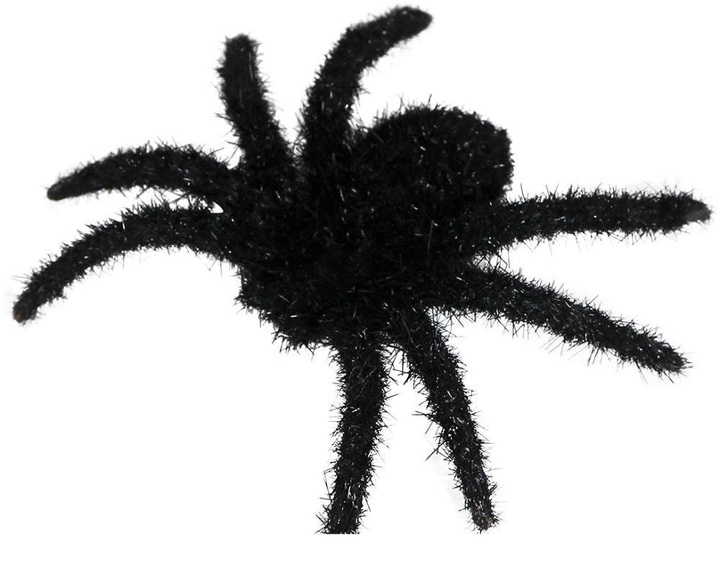 Halloween Decoratie Spinnen 6cm 6 delig - Partywinkel - 8434077190364