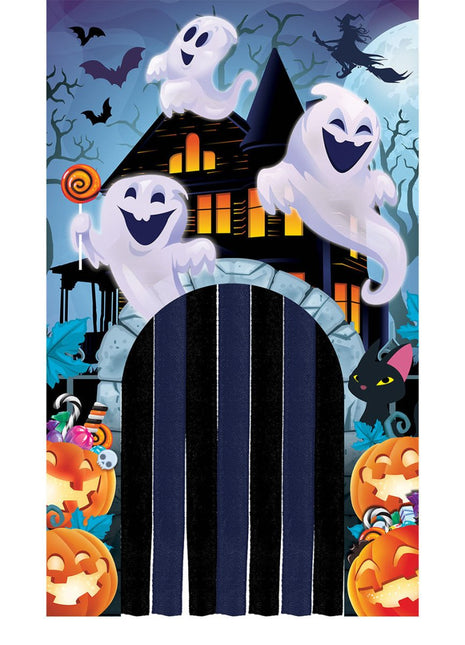 Halloween Deurgordijn Spoken 2,45m van Fiestas Guirca koop je bij Partywinkel