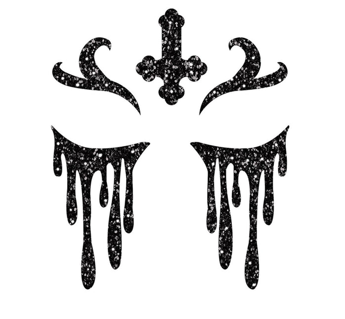 Halloween Gezicht Stickers Non Glitter 20cm van Fiestas Guirca koop je bij Partywinkel