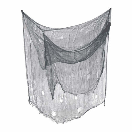 Halloween Gordijn Grijze Stof 5m van Fiestas Guirca koop je bij Partywinkel