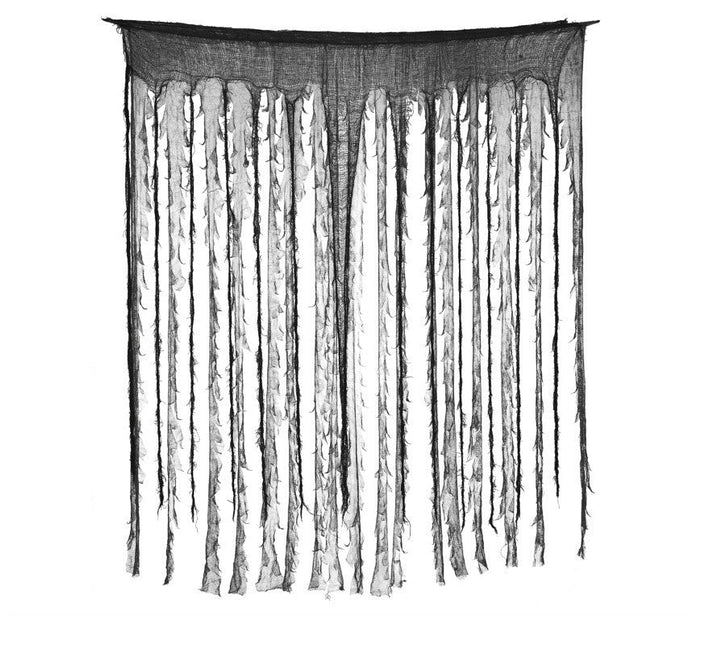 Halloween Gordijn Zwart/Grijs 1,9m van Fiestas Guirca koop je bij Partywinkel
