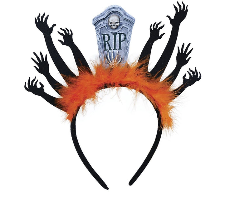 Halloween Haarband Grafsteen En Zombies van Fiestas Guirca koop je bij Partywinkel
