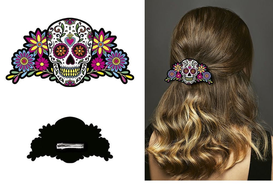 Halloween Haarclip Catrina van Fiestas Guirca koop je bij Partywinkel