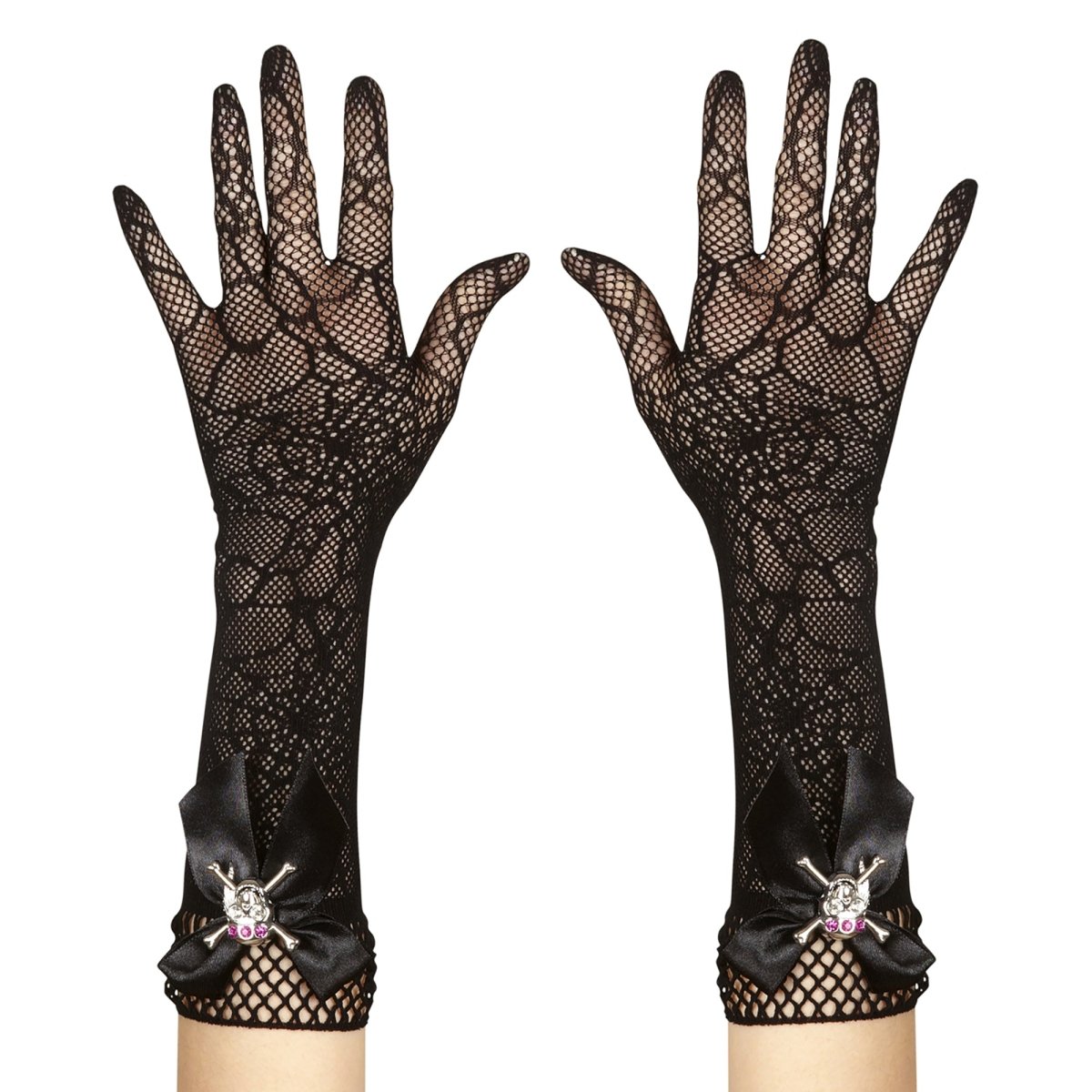 totenkopf handschuhe Halloween Handschuhe Spinnennetz und Totenkopf – Partywinkel