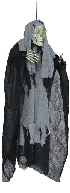 Halloween Hangdecoratie Grijs Skelet 1,2m - Partywinkel - 8434077248966