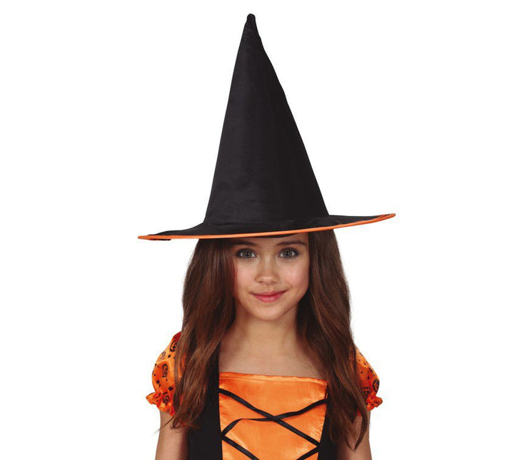 Halloween Heksenhoed Kind Oranje van Fiestas Guirca koop je bij Partywinkel