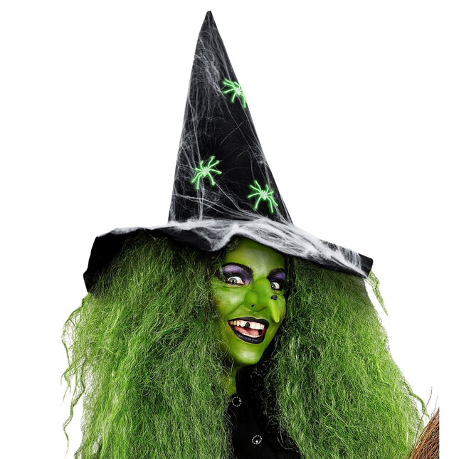 Halloween Heksenhoed Spinnen Glow In The Dark van Widmann koop je bij Partywinkel