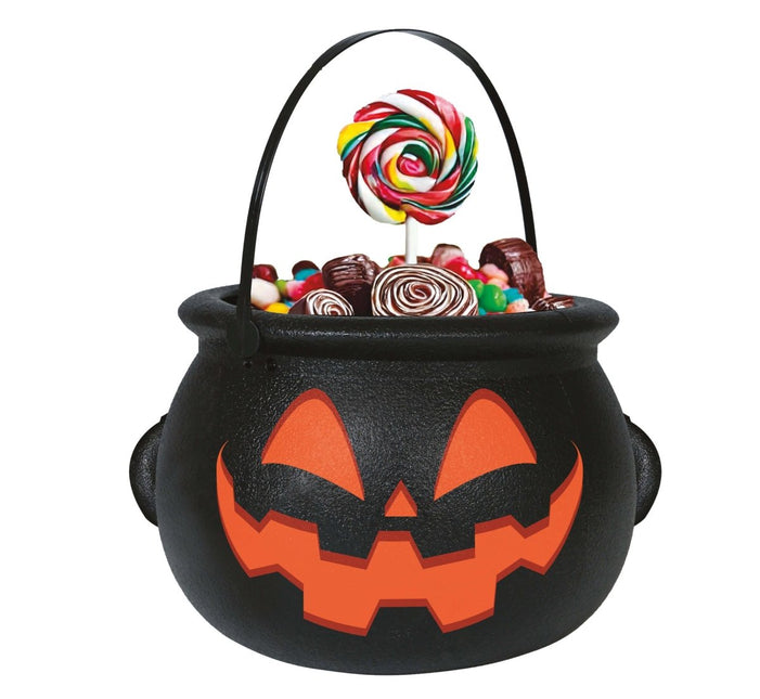 Halloween Heksenketel Pompoen 20cm van Fiestas Guirca koop je bij Partywinkel